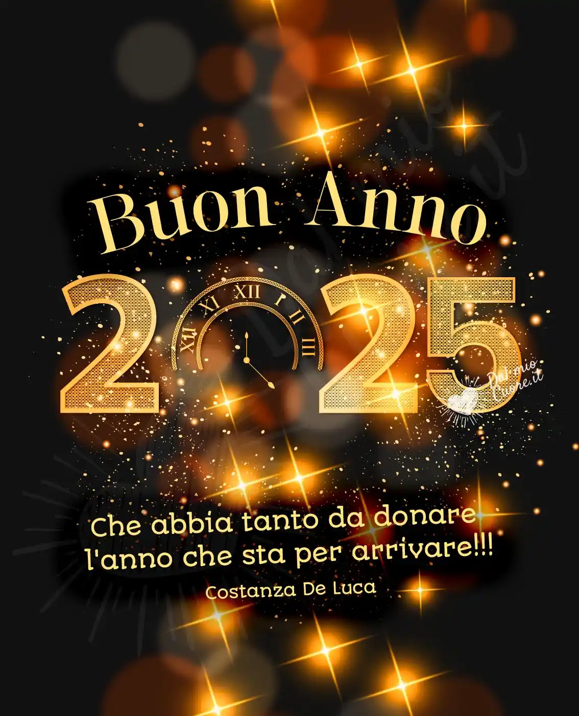 Che abbia tanto da donare l'anno che sta per arrivare!!! Buon Anno 2025