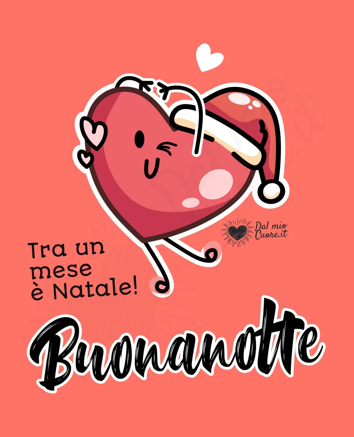 Buonanotte con cuore. Tra un mese è Natale
