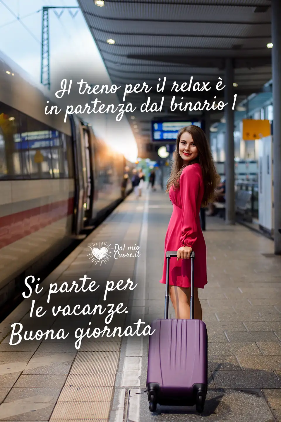 Si parte per le vacanze. Buona giornata Si parte per le vacanze. Buona giornata