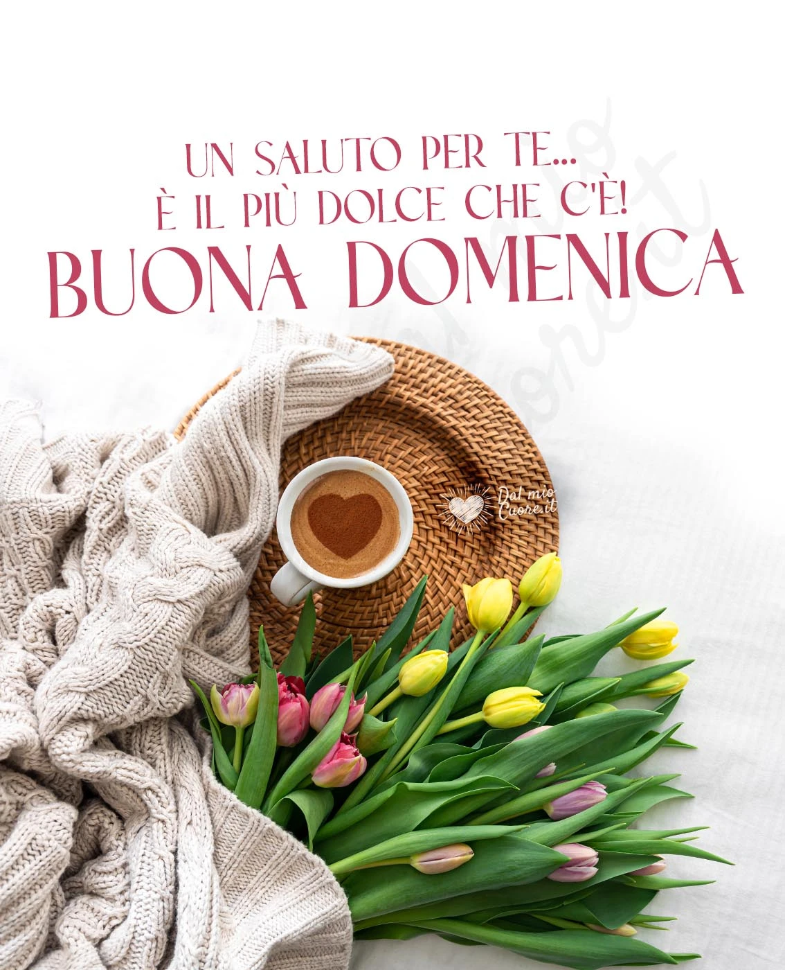 Un saluto per te... è il più dolce che c'è! Buona domenica Un saluto per te... è il più dolce che c'è! Buona domenica