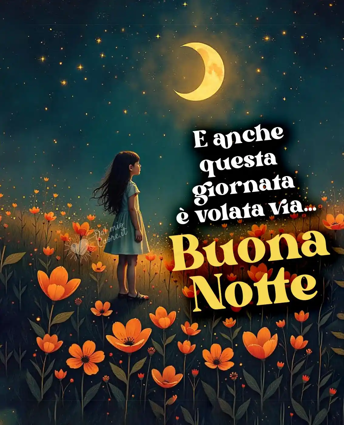 E anche questa giornata è volata via. Buona notte