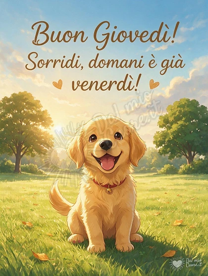 Buon Giovedì con Dolcezza: Un tenero cucciolo che guarda già a domani