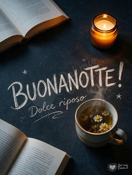 Buonanotte con una tisana calda e relax