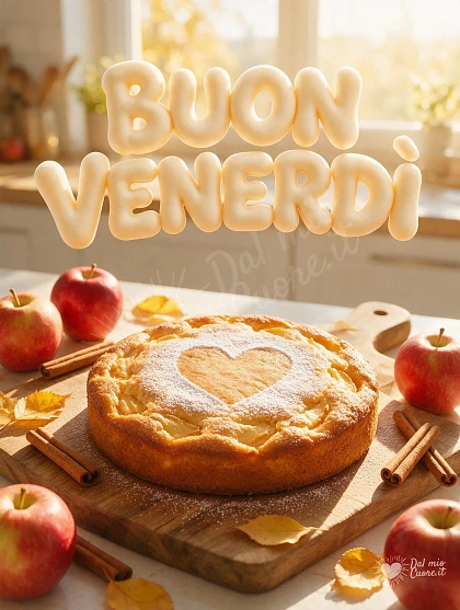 Buon Venerdì con il profumo di torta alle mele