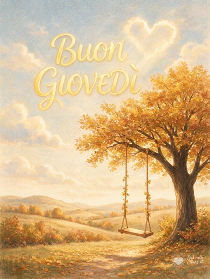 Buon giovedì tra i colori caldi dell'autunno