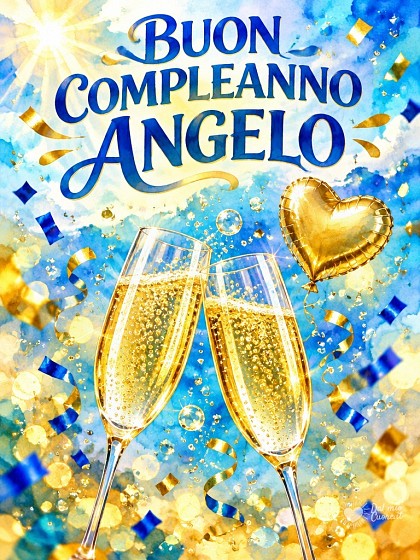 Calici di cristallo scintillanti con bollicine dorate e coriandoli luminosi per festeggiare.