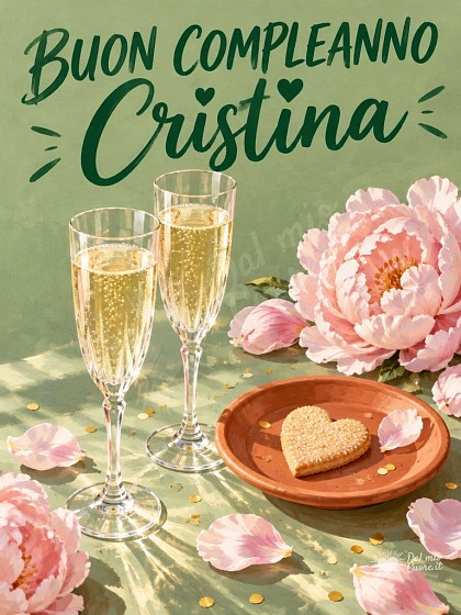 Calici festosi con bollicine e coriandoli dorati per il compleanno.