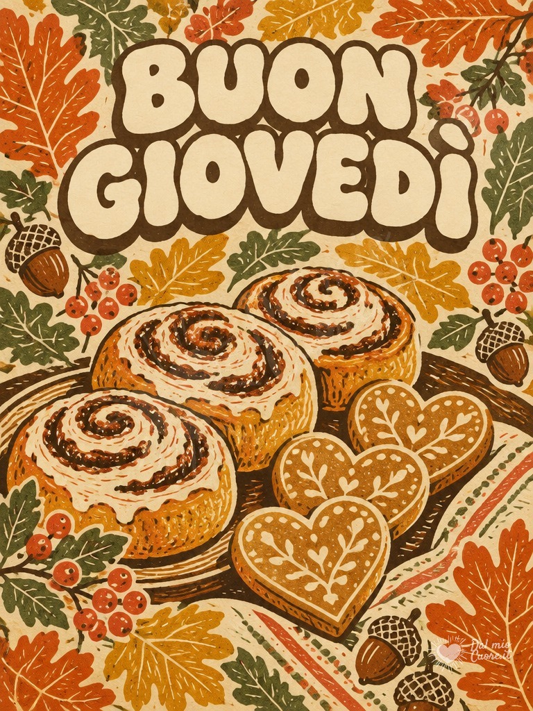 Buon giovedì con dolci profumati e sole autunnale