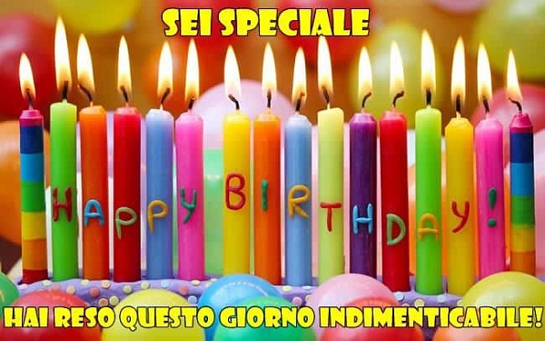 Sei speciale. Hai reso questo giorno indimenticabile!