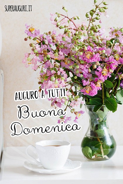 Auguro a tutti buona domenica