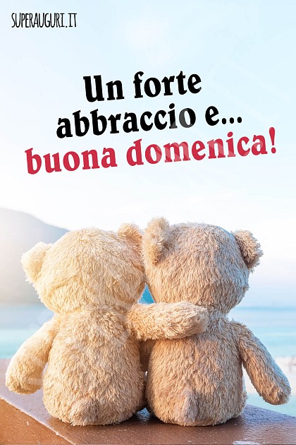 Un forte abbraccio e... buona domenica!