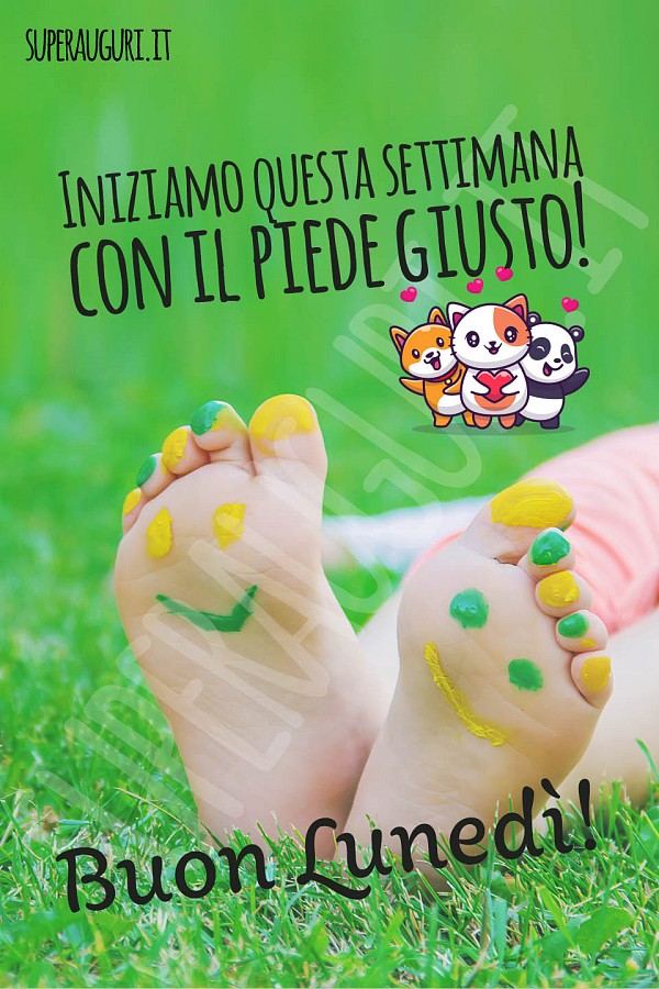 Iniziamo questa settimana con il piede giusto! Buon Lunedì!