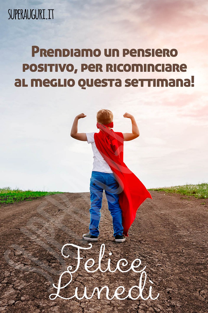Prendiamo un pensiero positivo, per ricominciare al meglio questa settimana! Felice lunedì