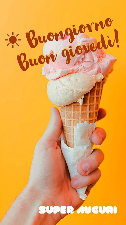 Buongiorno! Buon giovedì