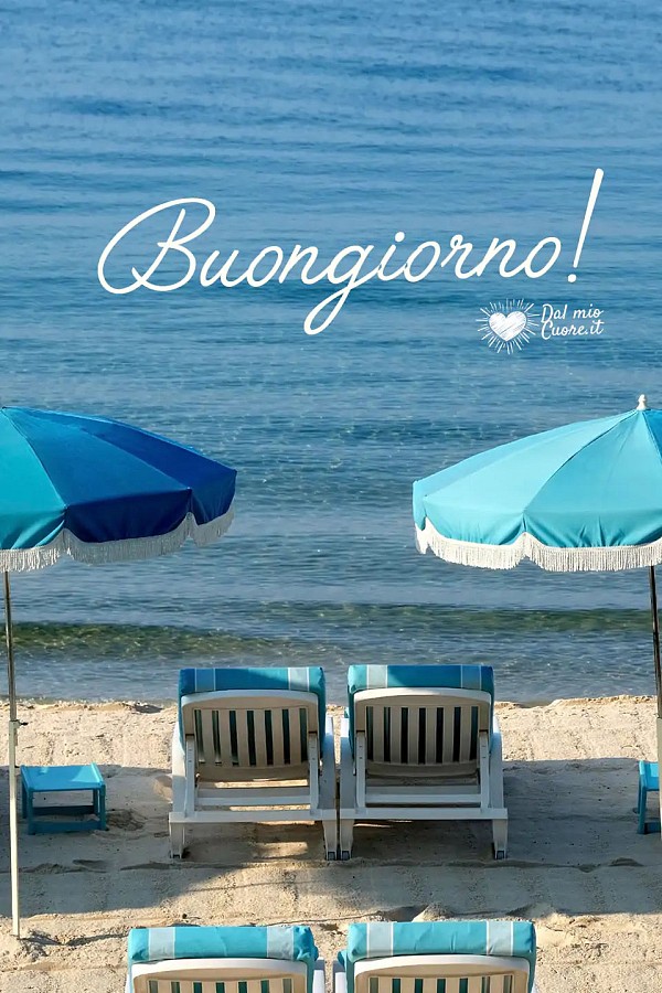 Buongiorno con il mare
