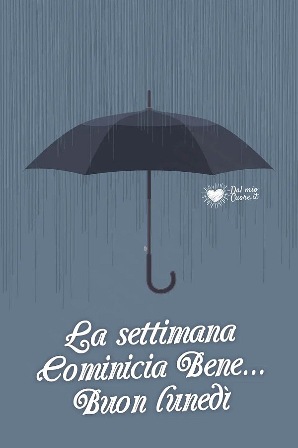 La settimana comincia bene... Buon lunedì