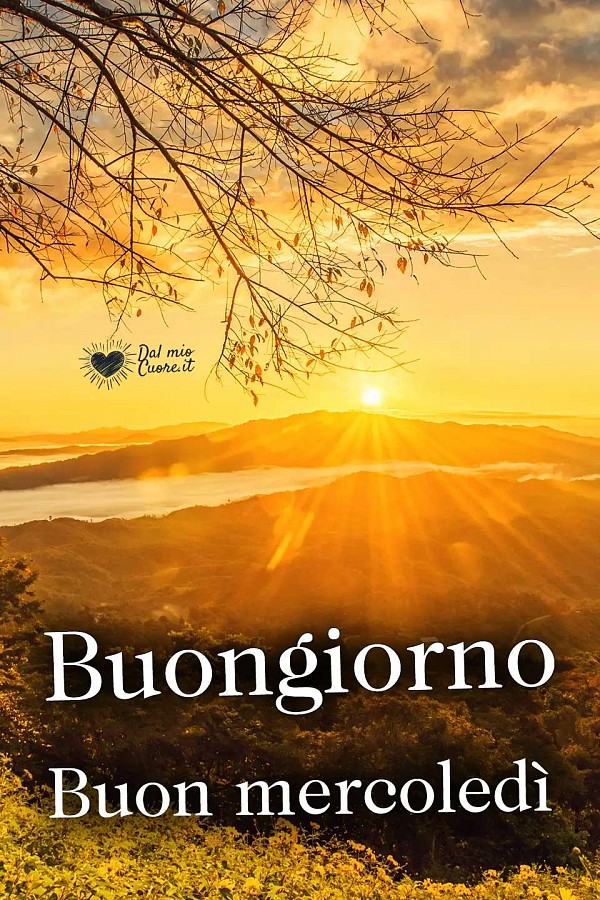Buongiorno. Buon mercoledì