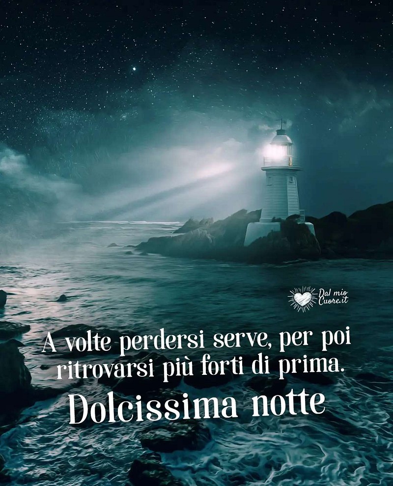A volte perdersi serve, per poi ritrovarsi più forti di prima. Dolcissima notte