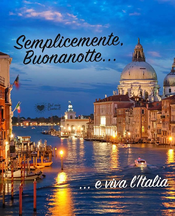 Semplicemente buonanotte... e viva l'Italia