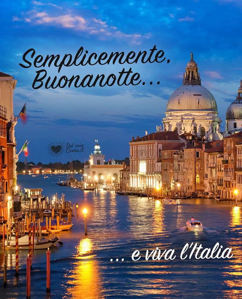 Semplicemente buonanotte... e viva l'Italia