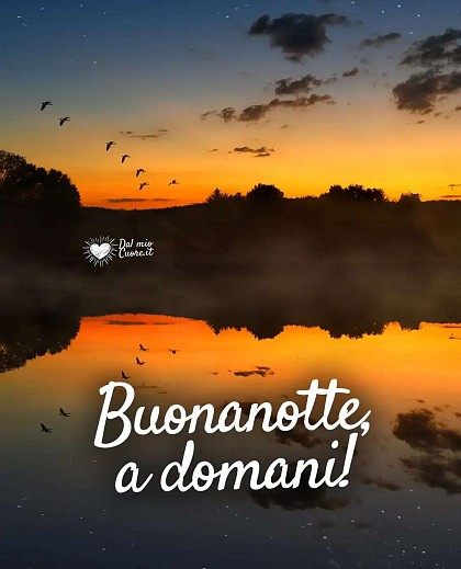 Buonanotte, a domani!