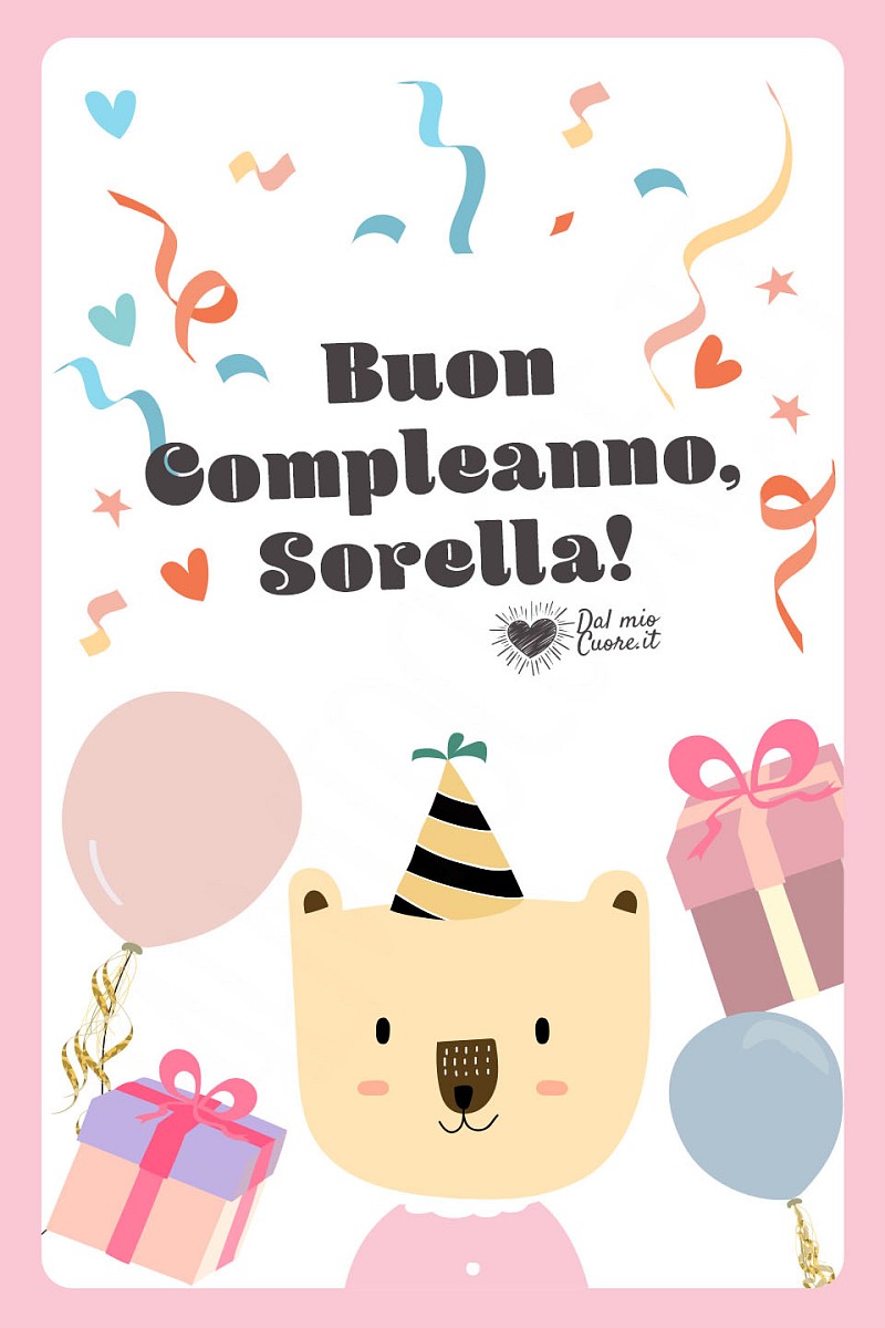 Buon compleanno, sorella!