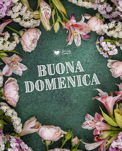 Buona domenica con fiori