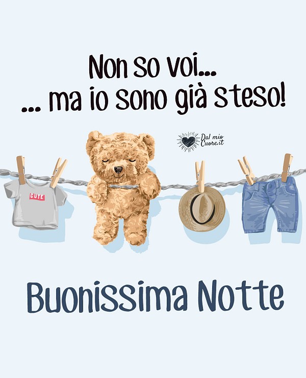 Non so voi... ma io sono già steso. Buonissima notte