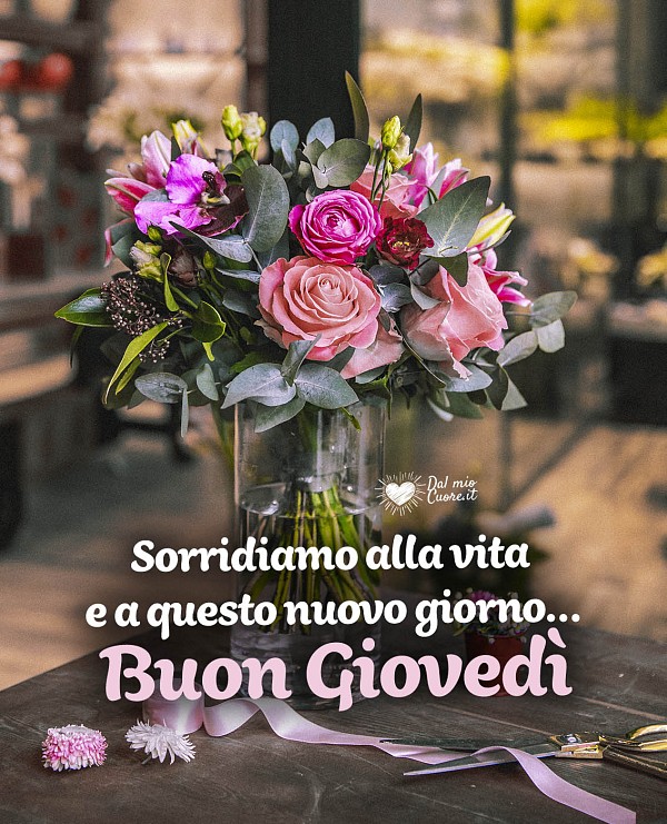 Sorridiamo alla vita e a questo nuovo giorno... Buon Giovedì