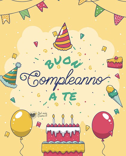 Buon compleanno a te (bigliettino)