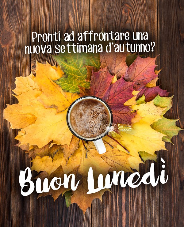 Pronti ad affrontare una nuova settimana d’autunno? Buon Lunedì