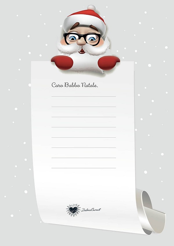 Letterina a Babbo Natale con Santa Claus e neve
