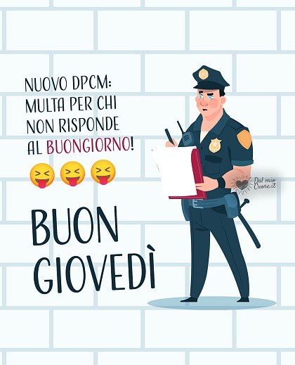Nuovo DPCM: multa per chi non risponde al buongiorno!