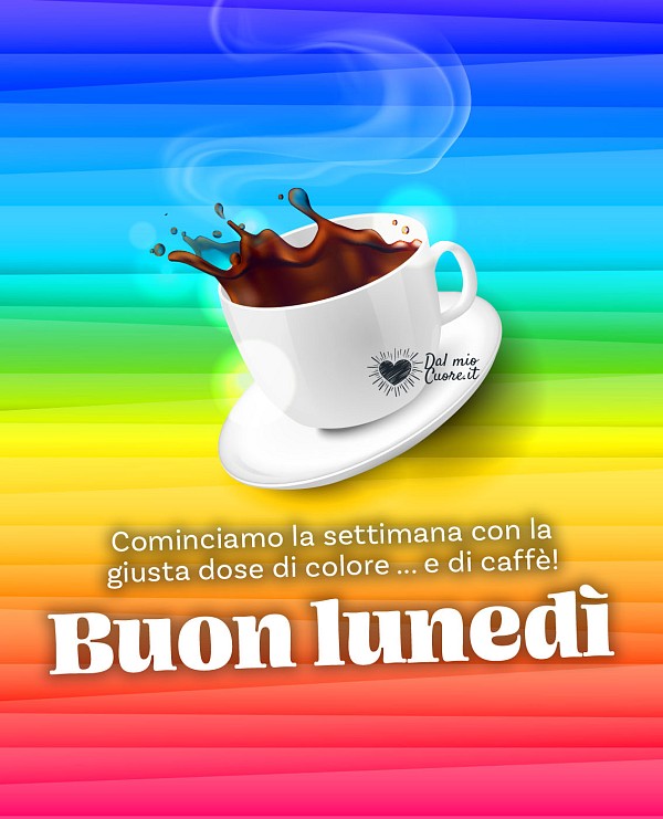 Cominciamo la settimana con la giusta dose di colore... e di caffè! Buon lunedi
