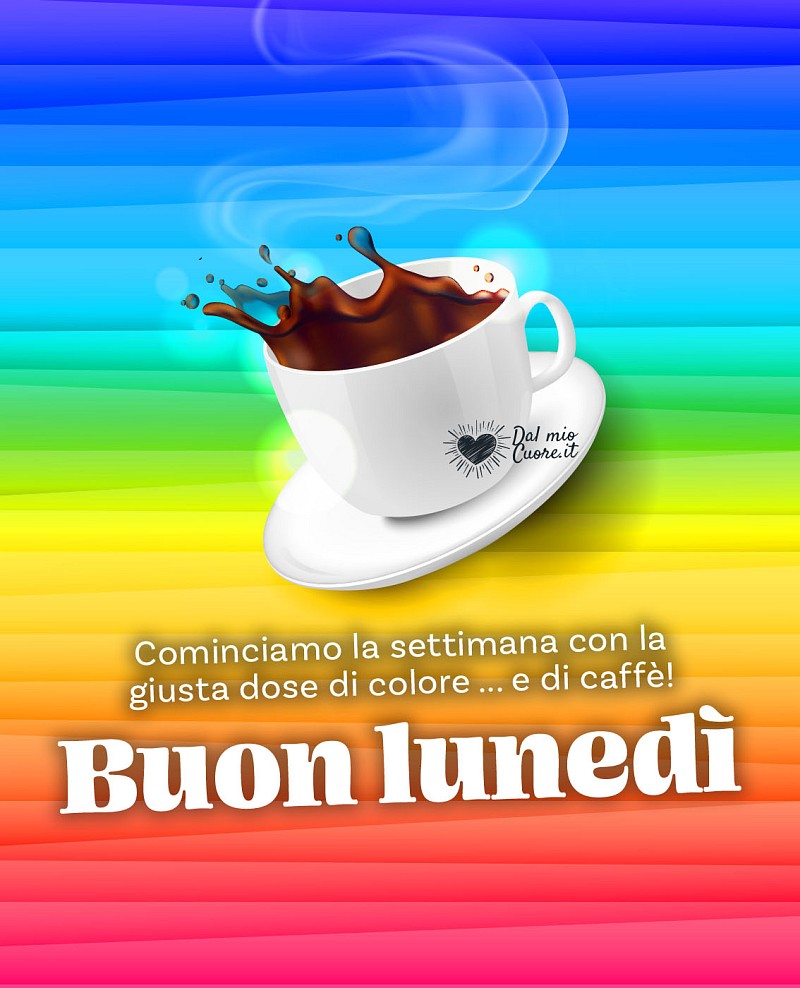 Cominciamo la settimana con la giusta dose di colore... e di caffè! Buon lunedi