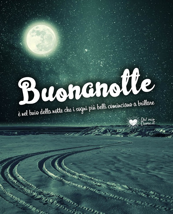 È nel buio della notte che i sogni più belli cominciano a brillare. Buonanotte Invernale