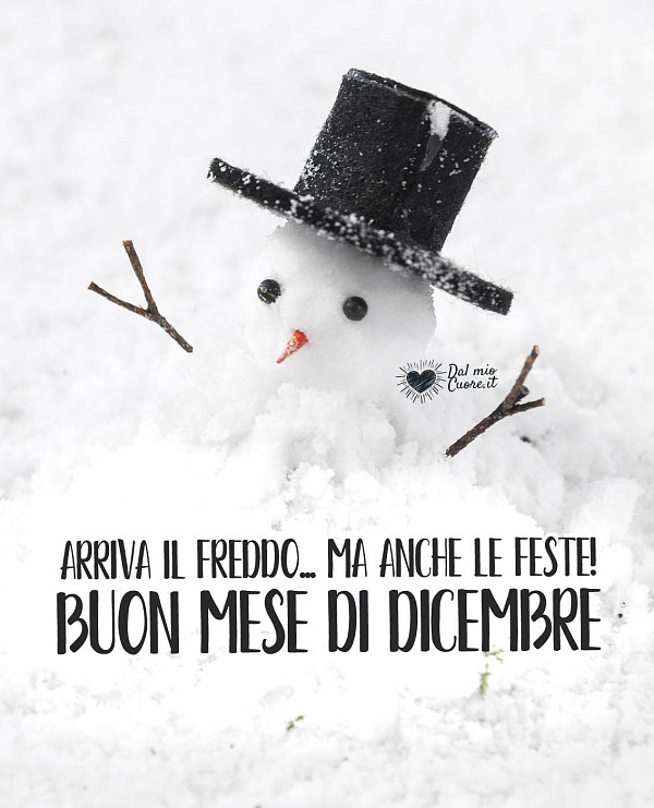 Arriva il freddo... ma anche le feste! Buon mese di dicembre!