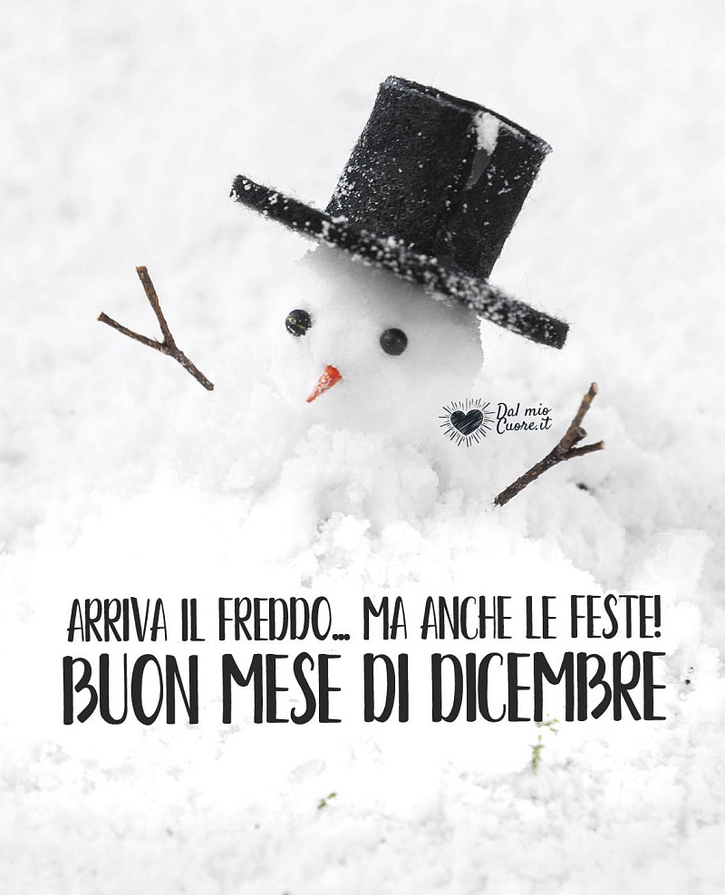 Arriva il freddo... ma anche le feste! Buon mese di dicembre!