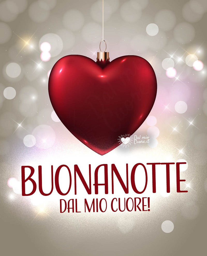 Buonanotte natalizia con un cuore