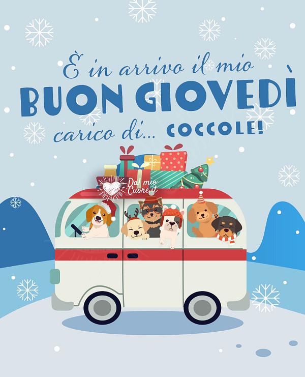 È in arrivo il mio buon giovedì carico di... coccole!