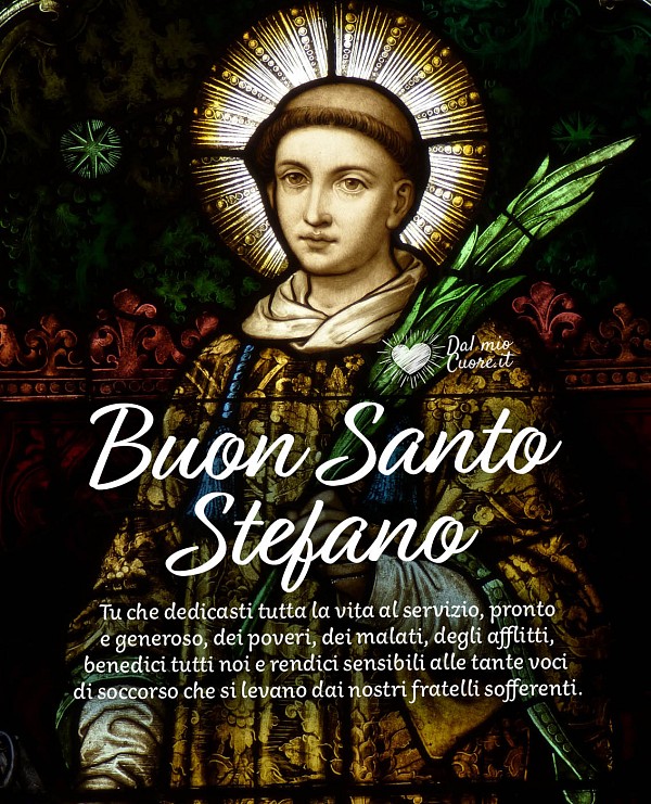 Buon Santo Stefano con preghiera