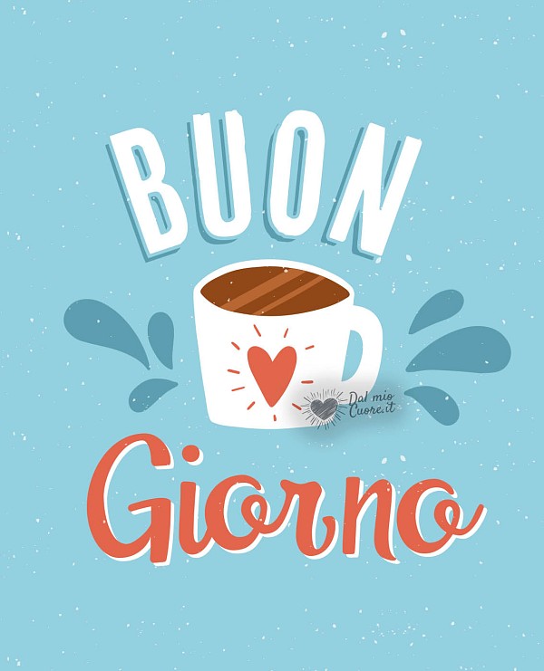 Buon giorno vintage con tazzina di caffè