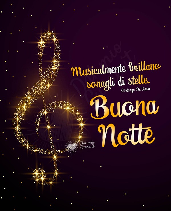 Musicalmente brillano sonagli di stelle. Buona notte