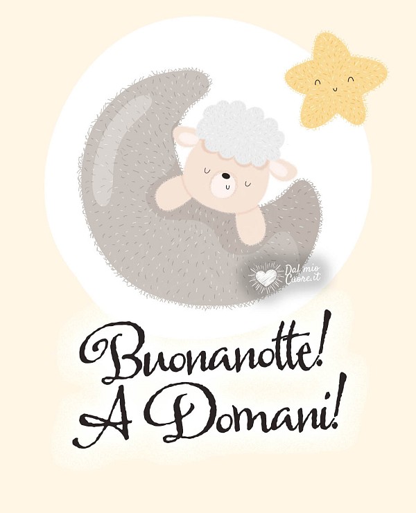 Buonanotte! A domani!
