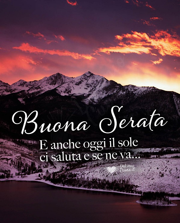 E anche oggi il sole se ne va... Buona serata