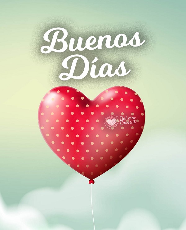 Buenos días con un corazón