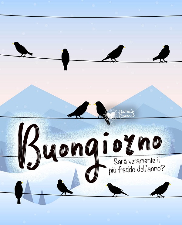 Buongiorno della merla... sarà veramente il più freddo dell'anno?