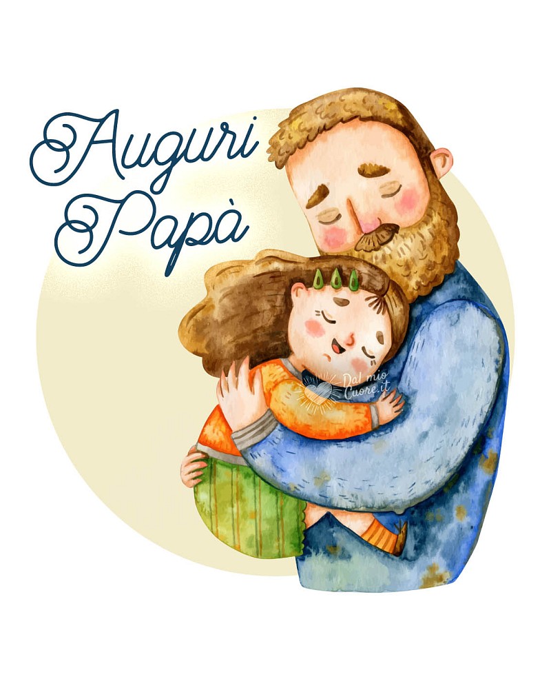 Auguri Papà con Biglietto in PDF