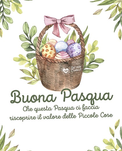 Che questa Pasqua ci faccia riscoprire il valore delle piccole cose. Buona Pasqua