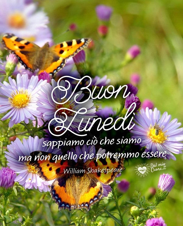 Sappiamo ciò che siamo ma non quello che potremmo essere. Buon lunedì